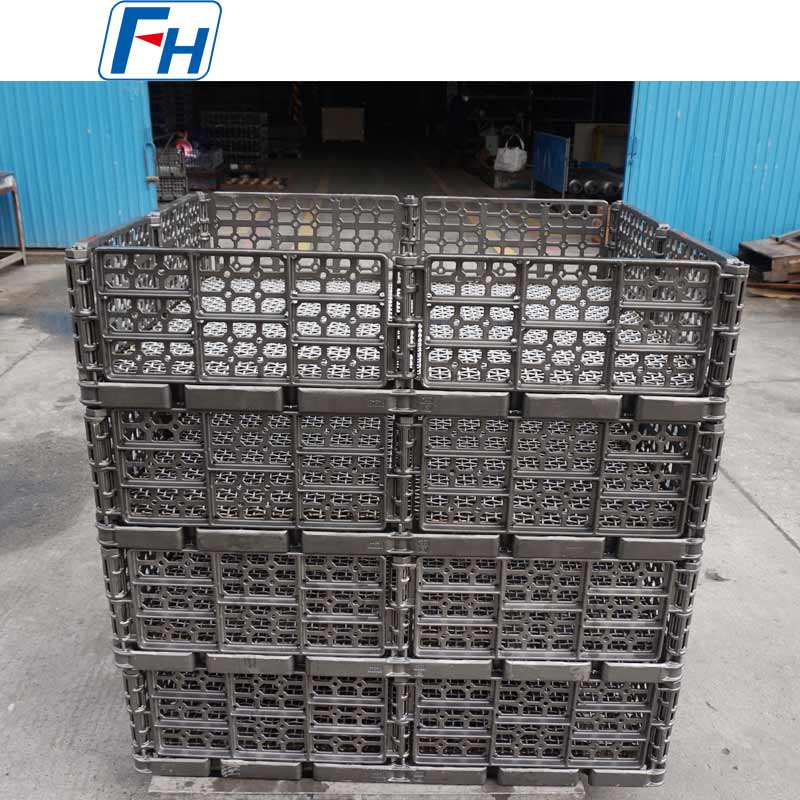 1.4848 سبد عملیات حرارتی انباشته شده فولادی مقاوم در برابر حرارت برای کوره های غلتکی | FH®